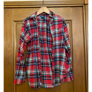 ラルフローレン(Ralph Lauren)のラルフローレン　赤チェックシャツ　メンズＬ(シャツ)