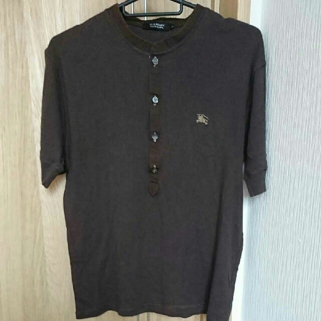 BURBERRY BLACK LABEL(バーバリーブラックレーベル)のBURBERRY BLACK LABEL 半袖 ポロシャツ 茶色 M メンズのトップス(Tシャツ/カットソー(半袖/袖なし))の商品写真