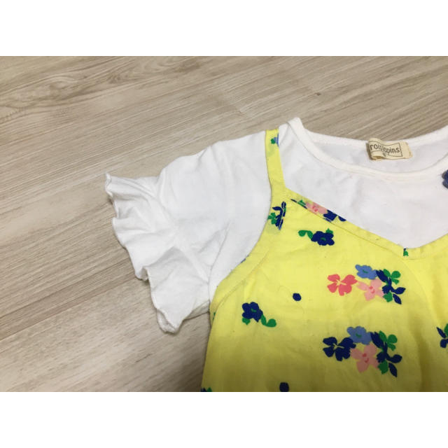 KP(ニットプランナー)のトロワラパン花柄ワンピース90 キッズ/ベビー/マタニティのキッズ服女の子用(90cm~)(その他)の商品写真