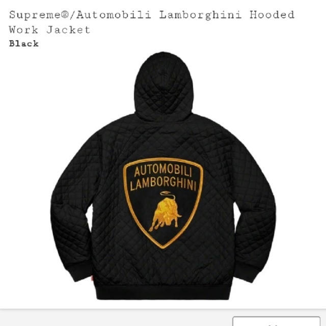 【S】Supreme Lamborghini Hooded WorkJacket