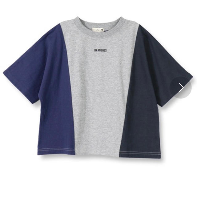 Branshes(ブランシェス)のブランシェス  配色切り替え7分袖Ｔシャツ　90㎝ キッズ/ベビー/マタニティのキッズ服男の子用(90cm~)(Tシャツ/カットソー)の商品写真