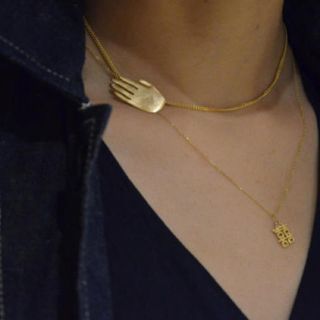 ジョンリンクス(jonnlynx)の【稀少】8uede miriam choker ネックレス スウェードGOLD(ネックレス)