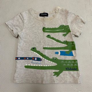 クレードスコープ(kladskap)のクレードスコープ　ワニさん歯磨き　半袖Ｔシャツ　80㎝(Ｔシャツ)