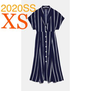 ザラ(ZARA)の＊2020SS＊ZARA ストライプ柄シャツワンピース(ロングワンピース/マキシワンピース)