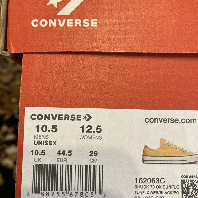 converse チャックテイラー  CT70 29cm イエロー