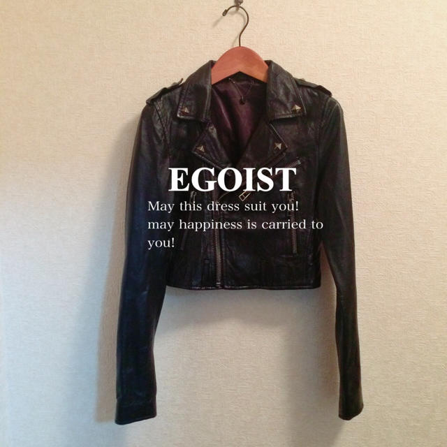 EGOIST(エゴイスト)のエゴイスト本革豚革ライダースジャケット レディースのジャケット/アウター(ライダースジャケット)の商品写真