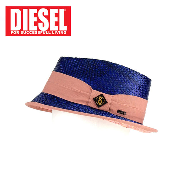 DIESEL(ディーゼル)の【ディーゼル】新品タグ付き　ストローハット　麦わら帽子　レディース レディースの帽子(麦わら帽子/ストローハット)の商品写真