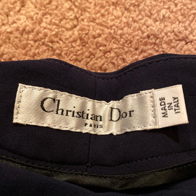 Christian Dior(クリスチャンディオール)のChristian Dior スラックス パンツ　ネイビー レディースのパンツ(その他)の商品写真