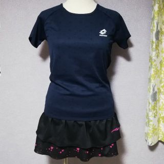 ロット(lotto)のlotto  半袖ドライT シャツ  &  saucony  ショートスカート(Tシャツ(半袖/袖なし))