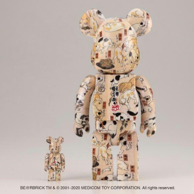 歌川国芳　猫飼好五十三疋　ベアブリック 400% 100% BE@RBRICK