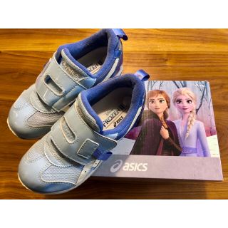 アシックス(asics)のasics IDAHO スクスクキッズアナ雪2エルサ アイスブルー19.5箱込(スニーカー)