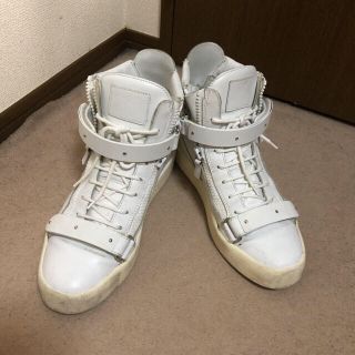 ジュゼッペザノッティ(GIUZEPPE ZANOTTI)のジョゼッペザノッティ　ハイカットスニーカー　白(スニーカー)