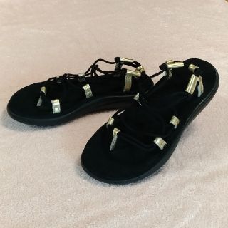 テバ(Teva)のTeva サンダル VOYA INFINITY METALLIC 黒23cm(サンダル)