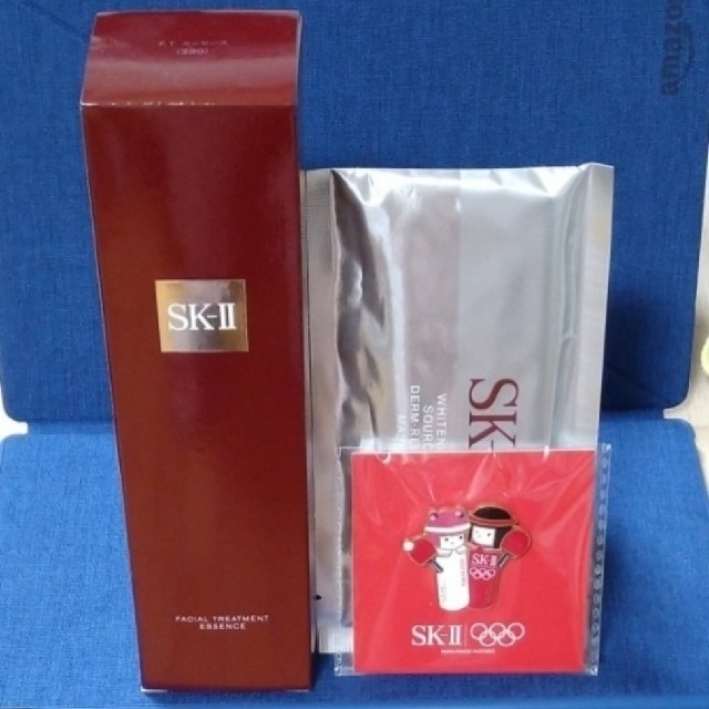 コスメ/美容【新品】SK-II フェイシャルトリートメントエッセンス&美白マスク????バッチ付