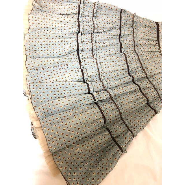 Lois CRAYON(ロイスクレヨン)のLois CRAYON ティアードシフォンスカート ロイスクレヨン レディースのスカート(ひざ丈スカート)の商品写真