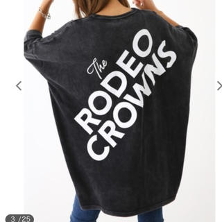 ロデオクラウンズワイドボウル(RODEO CROWNS WIDE BOWL)のロデオクラウンズ 加工ニット ワンピース(Tシャツ(半袖/袖なし))