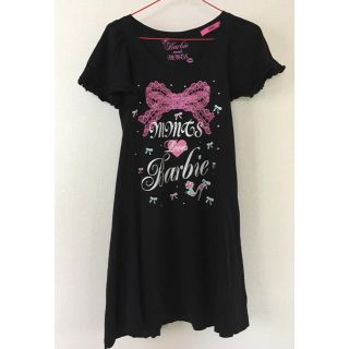 バービー(Barbie)のBarbie×mmtsコラボ Tシャツワンピース(Tシャツ(半袖/袖なし))