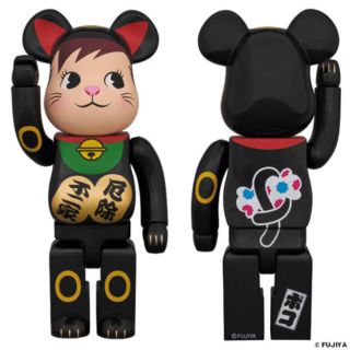 メディコムトイ(MEDICOM TOY)の400% be@brick 招き猫  黒　ポコちゃん(その他)