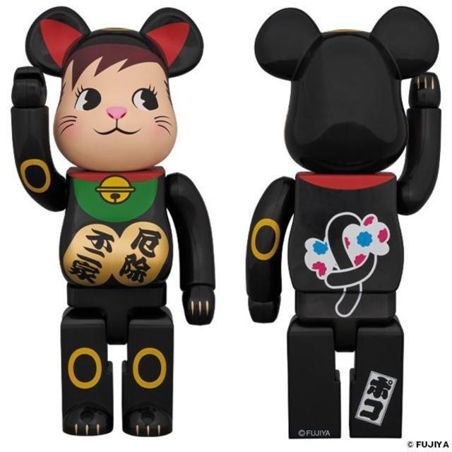 Be@rbrick 招き猫 ポコちゃん 黒 400％