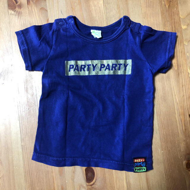 PARTYPARTY(パーティーパーティー)のパープルTシャツ80 キッズ/ベビー/マタニティのベビー服(~85cm)(シャツ/カットソー)の商品写真