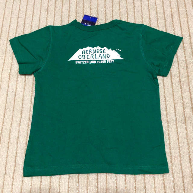 FARM ユングフラウ鉄道　プリントTシャツ　130cm  緑　未使用 キッズ/ベビー/マタニティのキッズ服男の子用(90cm~)(Tシャツ/カットソー)の商品写真