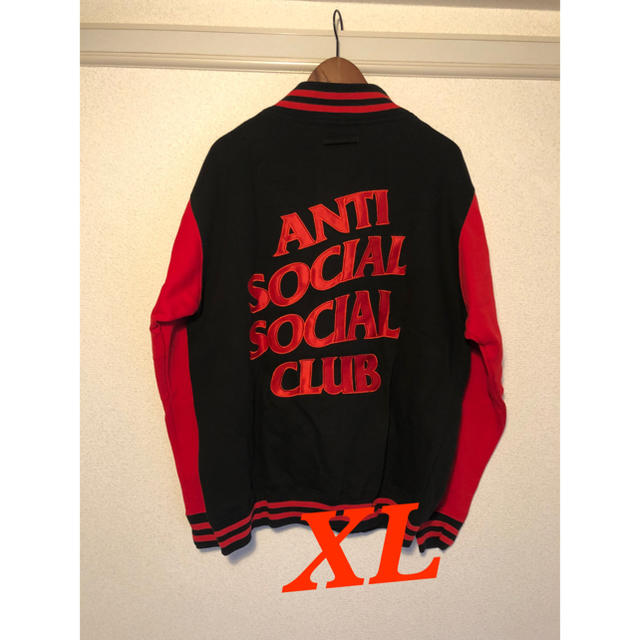 ANTI(アンチ)のANTI SOCIAL SOCIAL CLUB スウェットスタジャン XL メンズのジャケット/アウター(スタジャン)の商品写真