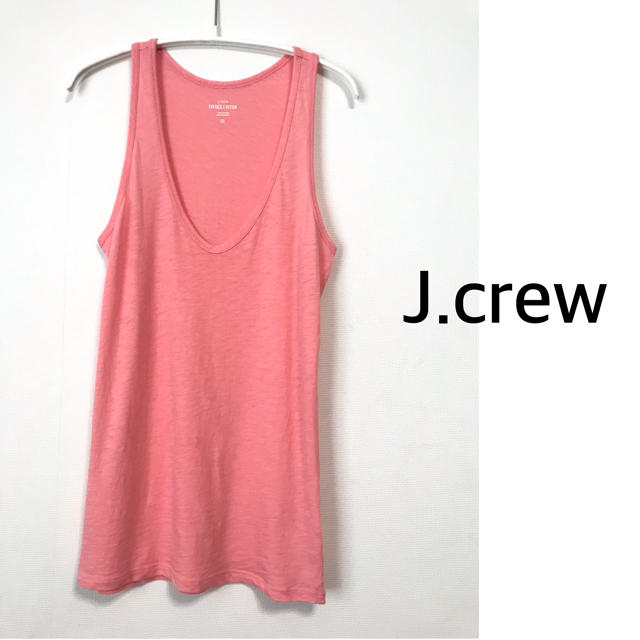 J.Crew(ジェイクルー)のジェイクルー　タンクトップ　ノースリーブ　サーモンピンク レディースのトップス(タンクトップ)の商品写真