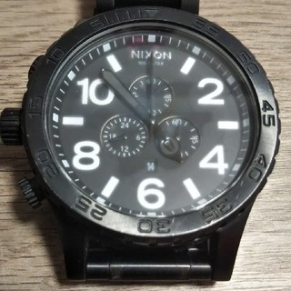 ニクソン(NIXON)のNIXON 51mm Chrono 腕時計【黒】メンズ(腕時計)