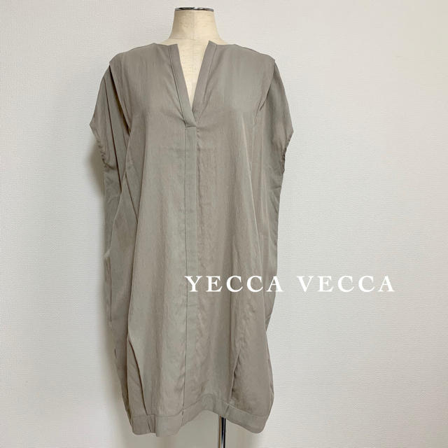 YECCA VECCA(イェッカヴェッカ)のYECCA VECCA スキッパーサックワンピース レディースのワンピース(ひざ丈ワンピース)の商品写真