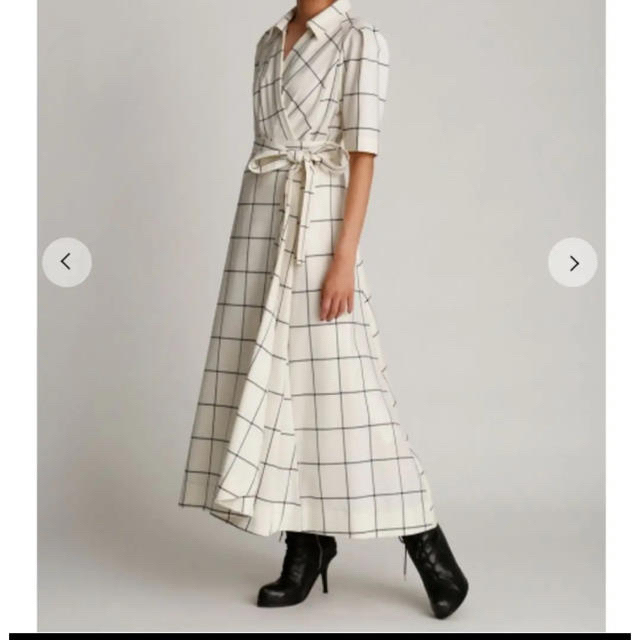 styling/ カシュクールワンピース WHT 0 美品 - ロングワンピース