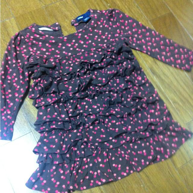 GAP(ギャップ)のbabyGap フリルワンピース キッズ/ベビー/マタニティのキッズ服女の子用(90cm~)(その他)の商品写真