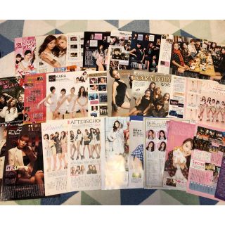 韓国　アイドル　雑誌　切り抜き　2011〜2018年ごろ　KARA 少女時代など(アイドルグッズ)