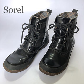 ソレル(SOREL)のタウンユースが出来る！街中でもおしゃれ☆ソレル　レインブーツ　ブラック(レインブーツ/長靴)