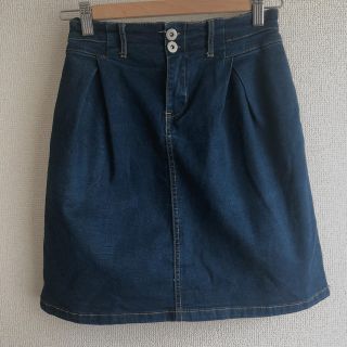 レトロガール(RETRO GIRL)の【美品】レトロガール　デニムスカート M(ひざ丈スカート)