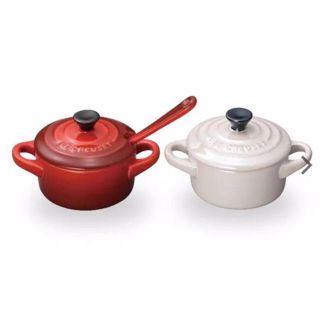 ルクルーゼ(LE CREUSET)のお値下げ中　Le Creuset ペア・プチ・ココット スプーン付き(食器)