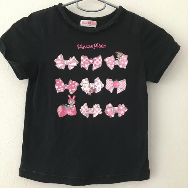 mezzo piano(メゾピアノ)の値下げ！メゾピアノmezzo piano半袖Tシャツ130 キッズ/ベビー/マタニティのキッズ服女の子用(90cm~)(Tシャツ/カットソー)の商品写真