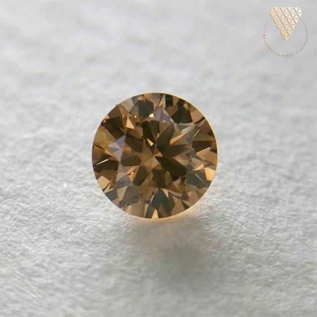 0.252 ct F.Or.Brown 天然 ブラウン ダイヤモンド