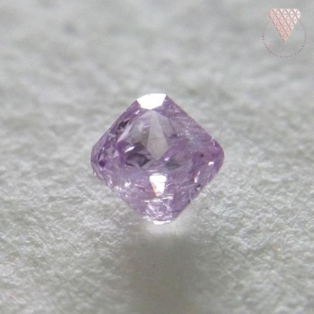 0.072 ct F. Pink Purple 天然 パープル ダイヤモンド