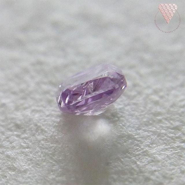 0.072 ct F. Pink Purple 天然 パープル ダイヤモンド レディースのアクセサリー(リング(指輪))の商品写真