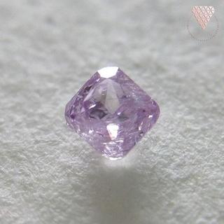 0.072 ct F. Pink Purple 天然 パープル ダイヤモンド(リング(指輪))