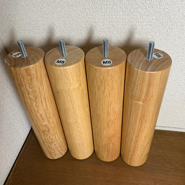 MUJI (無印良品)(ムジルシリョウヒン)の無印　脚付きマットレス　脚のみ（M8、26㎝） インテリア/住まい/日用品のベッド/マットレス(その他)の商品写真