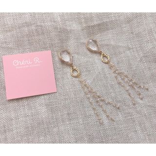 エイミーイストワール(eimy istoire)のクリア×華奢ロングピアス/イヤリング(ピアス)