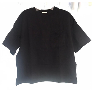 ジーユー(GU)の綿100% 黒半袖Tシャツ(Tシャツ/カットソー(半袖/袖なし))