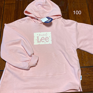 リー(Lee)のLee パーカー　100 ピンク(Tシャツ/カットソー)