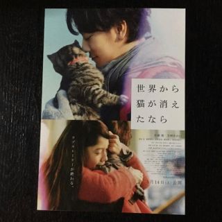 映画『世界から猫が消えたなら』（見開き）フライヤー✖️10枚(日本映画)