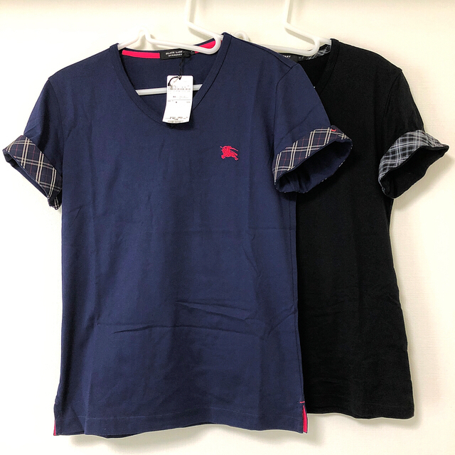 BURBERRY BLACK LABEL(バーバリーブラックレーベル)のBURBERRY BLACK LABEL 半袖TシャツSIZE1【2点セット】 メンズのトップス(Tシャツ/カットソー(半袖/袖なし))の商品写真