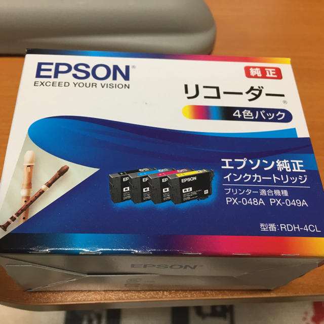 EPSON(エプソン)のEPSON 純正　インクカートリッジ　リコーダー　シアン　 スマホ/家電/カメラのPC/タブレット(PC周辺機器)の商品写真