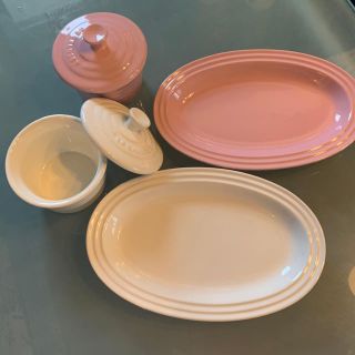 ルクルーゼ(LE CREUSET)の値下げ［未使用］ル・クルーゼ　プレートandココットセット(食器)