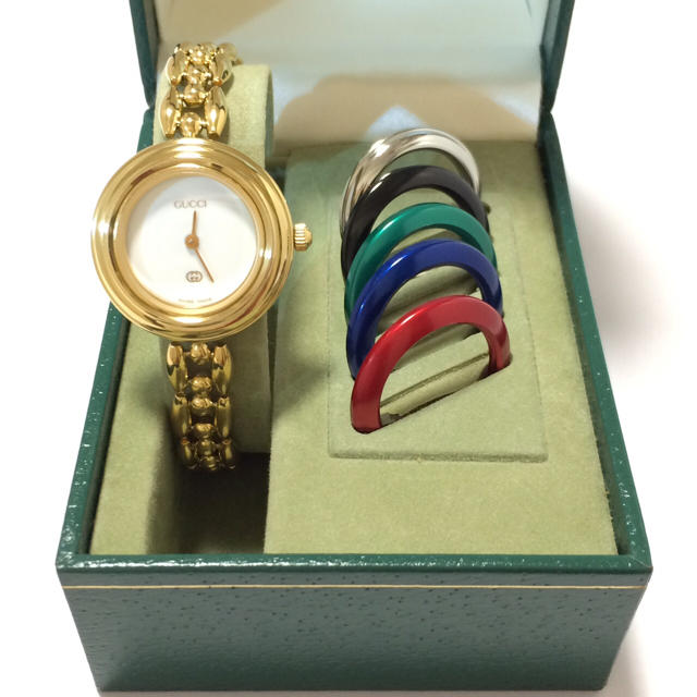 誕生日プレゼント グッチ 3.美品 - Gucci GUCCI チェンジベゼル 時計 腕時計