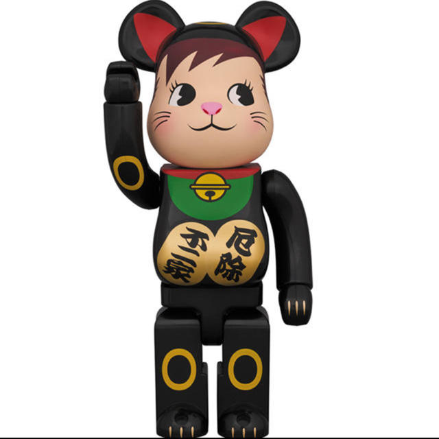 BE@RBRICK 招き猫 ポコちゃん 黒 400％